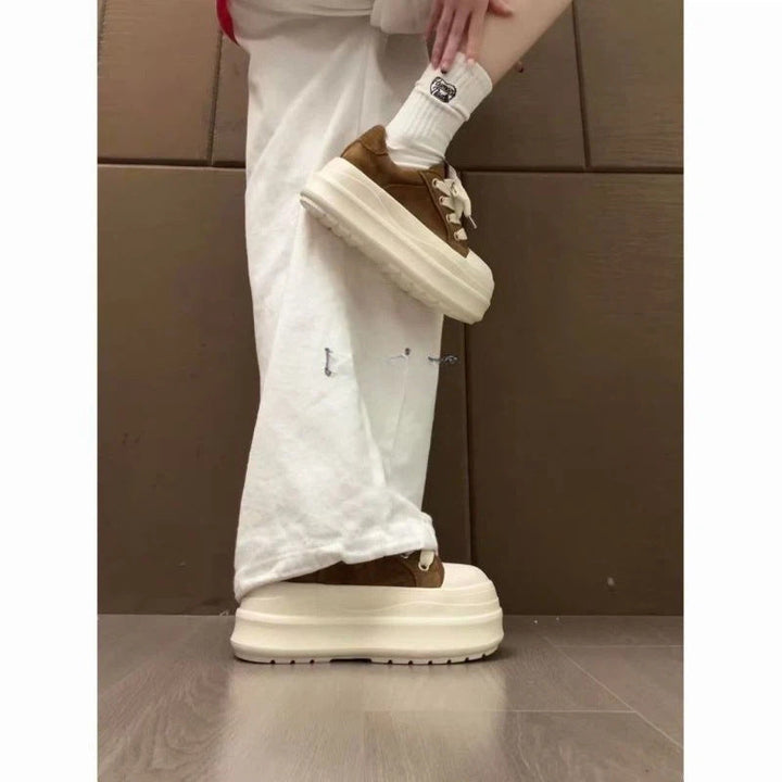 Damen Modische Plateau Sneakers mit weicher Sohle und lässigem Design Echo Archiv