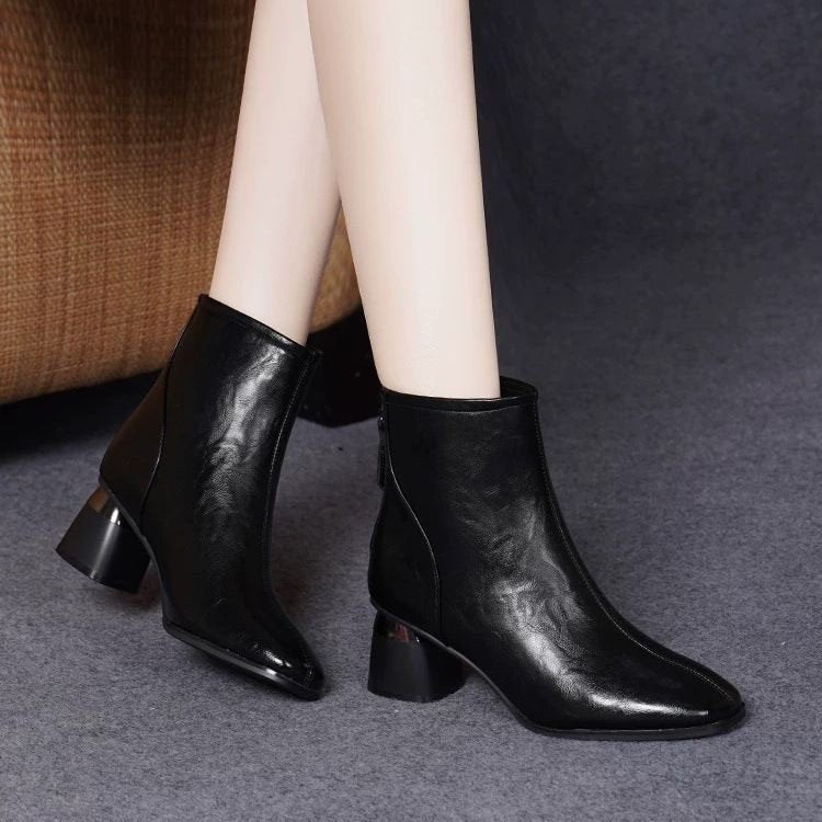 Damen Elegante Ankle Boots mit Blockabsatz Echo Archiv