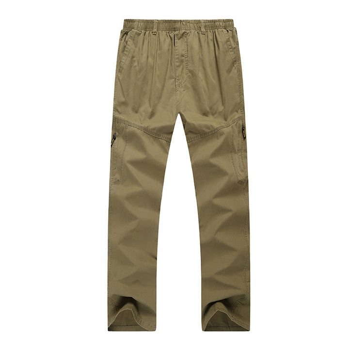 Herren Cargohose mit elastischem Bund, multifunktionalen Utility‑Taschen und geradem Schnitt Echoarchiv
