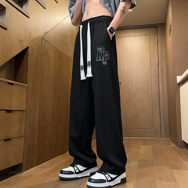 Herren lässige Jogginghose mit elastischem Bund und seitlichen Taschen Echoarchiv