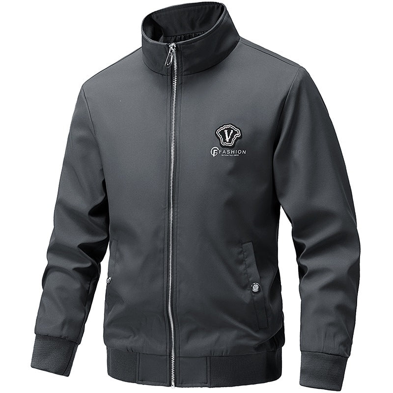 Herren Modische Bomberjacke mit hohem Kragen Echo Archiv