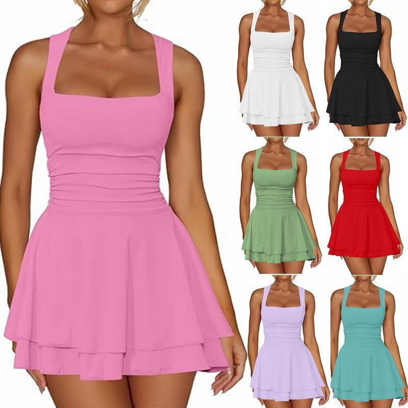 Feminines Ausgestelltes Schwimmdress Echoarchiv
