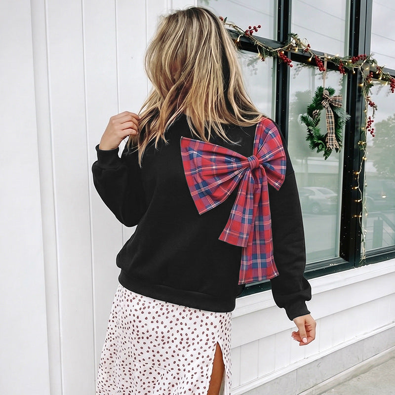 Damen Lässiger Pullover mit oversized Schleife Echo Archiv