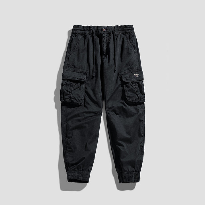 Herren Cargo-Joggerhose im Utility-Look mit elastischem Bund, Multifach‑Taschen und gerippten Knöcheln Echo Archiv