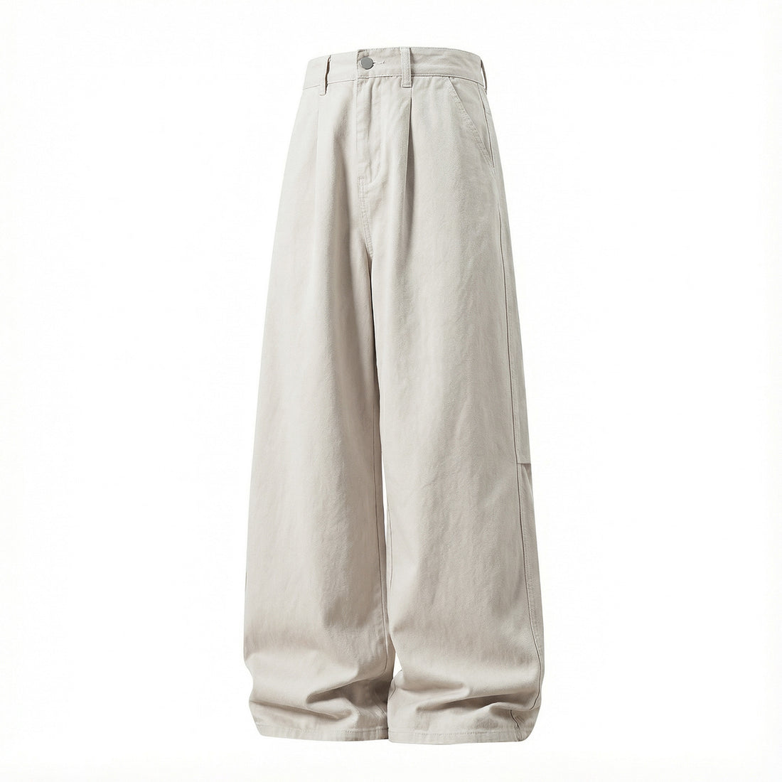 Damen Weite High-Waist Palazzo-Hose mit Bundfalten und extra weitem Bein Echo Archiv