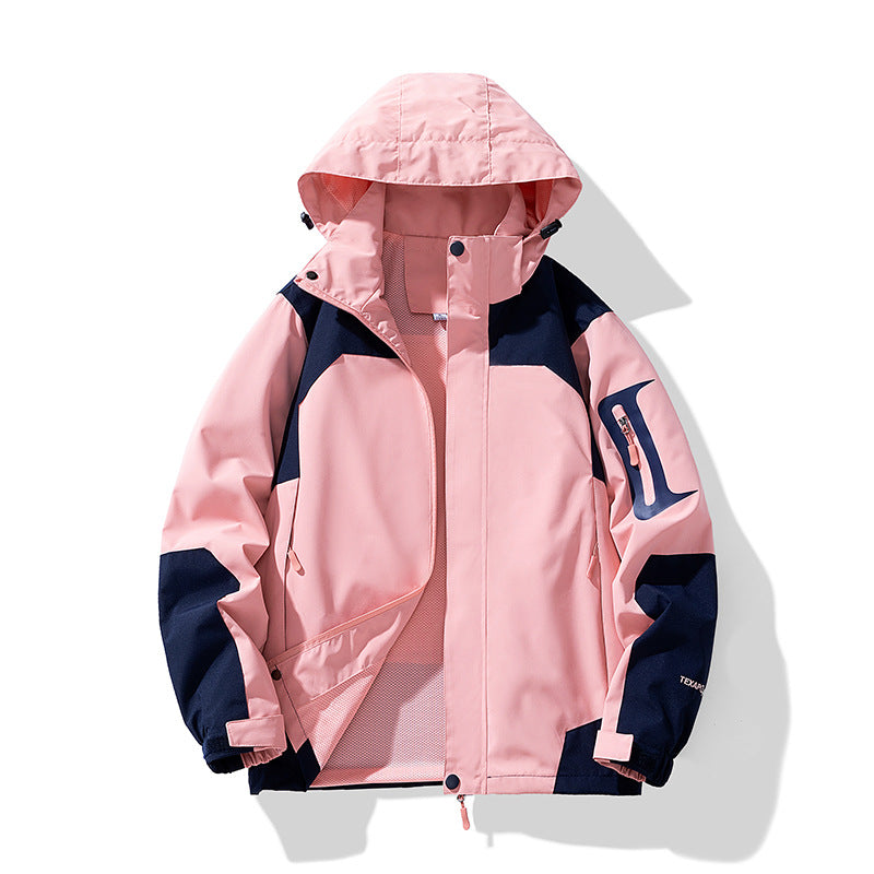 Herren Nano winddichte Softshell-Outdoojecke mit verstellbarer Kapuze, Reißverschlusstasche am Arm und atmungsaktiver Membran – Taviero