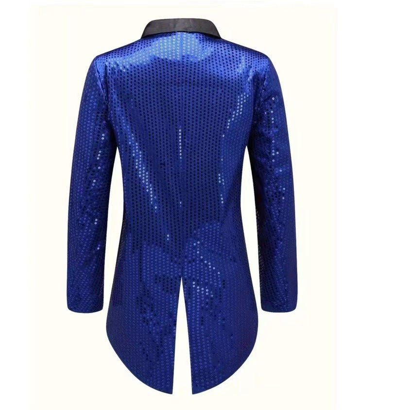 Herren modischer und glänzender Blazer mit schickem Schnitt Echoarchiv