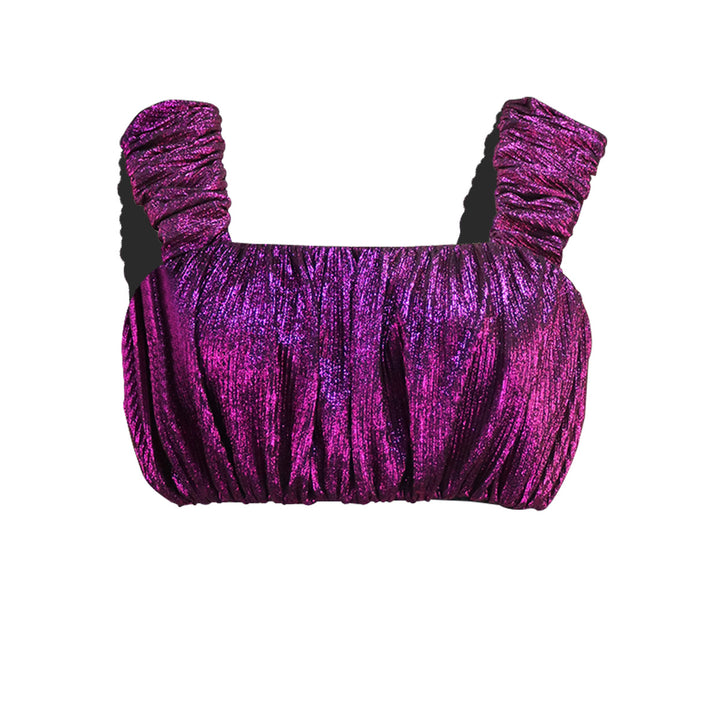 Damen Glitzerndes Bustier mit Rüschendetails Echo Archiv