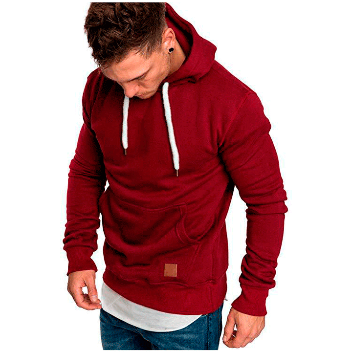 Herren Kapuzenpullover mit modischem Schnitt und lässigem Innenfutter Echoarchiv