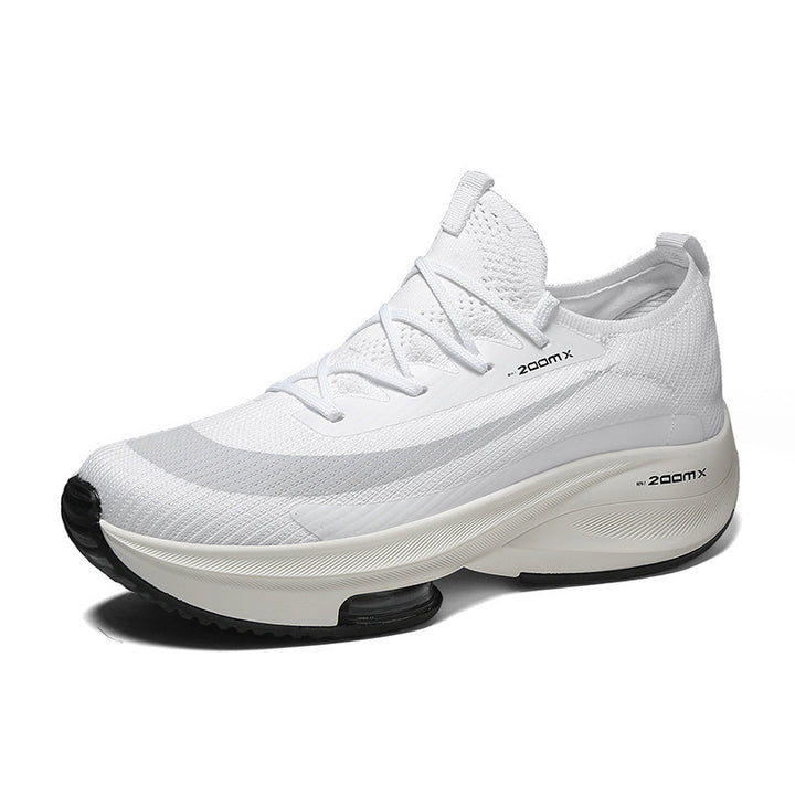 Unisex reaktionsfreudiger Trainings-Laufschuh mit gestricktem Schaft, gepolsterter Fersenkappe und sichtbarer Luftkammer – Tavélo