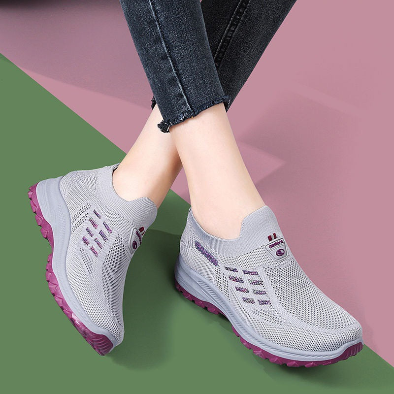 Damen Atmungsaktive Sneaker mit rutschfester Sohle Echoarchiv