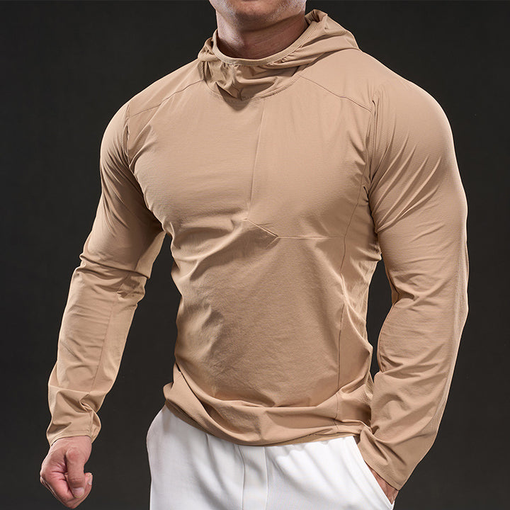 Herren Atmungsaktives Langarm-Shirt mit Kapuze Echoarchiv