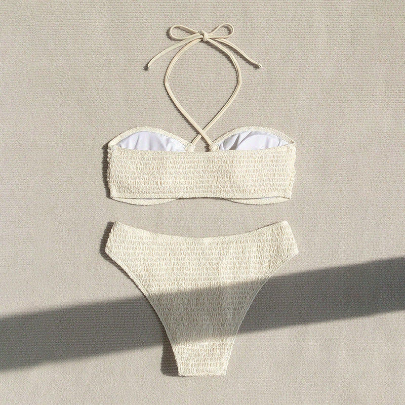 Damen Bustier-Bikini-Set mit elastischem Rüschendesign Echo Archiv
