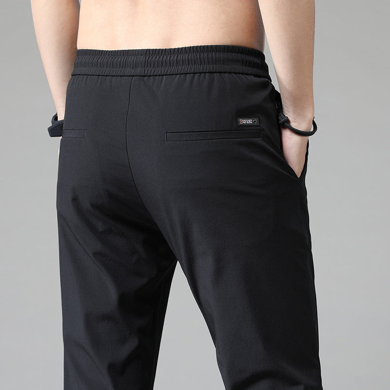 Herren sportliche Sweatpants mit verstellbarem Kordelzug und seitlichen Reißverschlusstaschen Echoarchiv