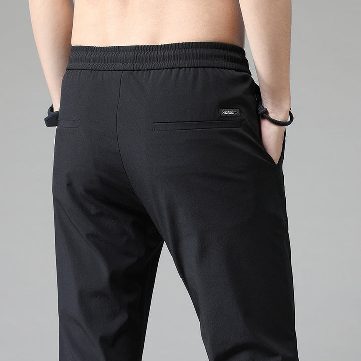 Herren sportliche Sweatpants mit verstellbarem Kordelzug und seitlichen Reißverschlusstaschen Echoarchiv