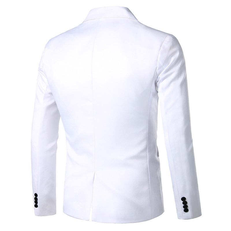 Herren Eleganter Smoking Blazer mit schwarzem Revers Echoarchiv