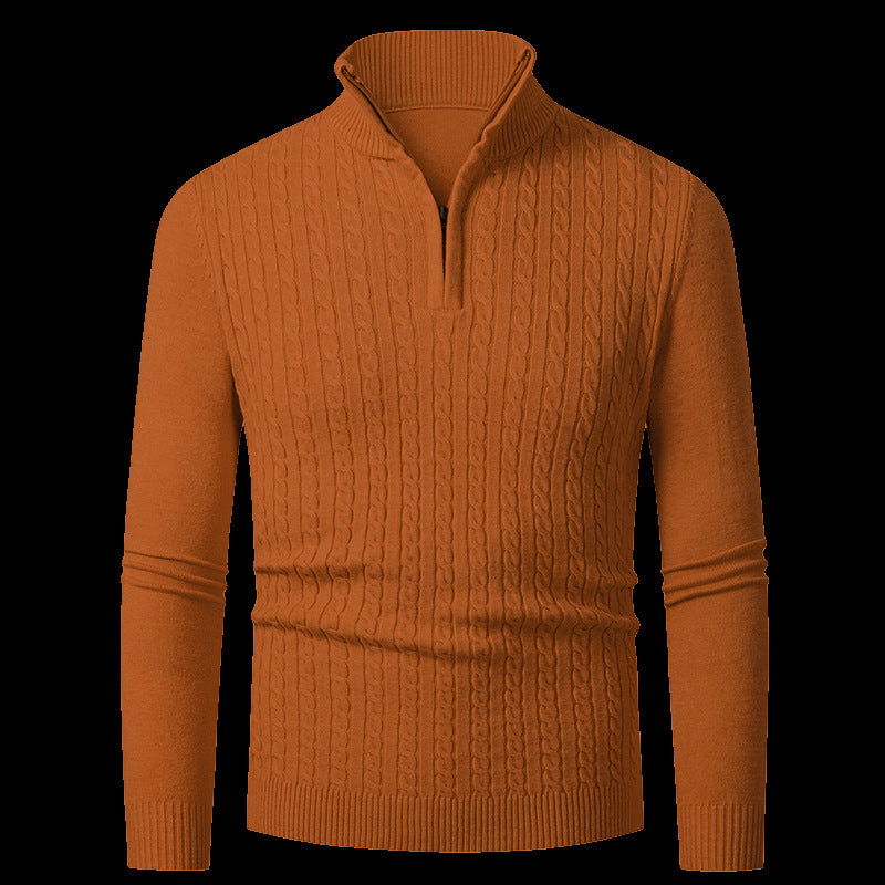 Herren Feinstrickpullover mit modischem Reißverschluss Echoarchiv