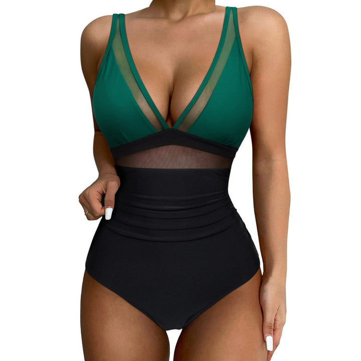 Damen Hochgeschnittener Badeanzug mit modischem Cut-Out Echo Archiv