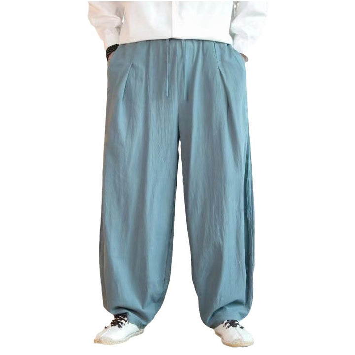 Unisex nan moderner Oversize Harem-Jogger mit tiefem Schritt, Tunnelzug und seitlichen Eingrifftaschen Echo Archiv