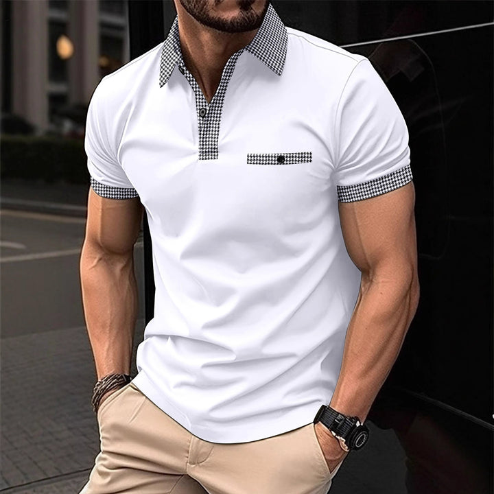 Herren Poloshirt mit modernem Kragen und Design-Akzenten Echoarchiv