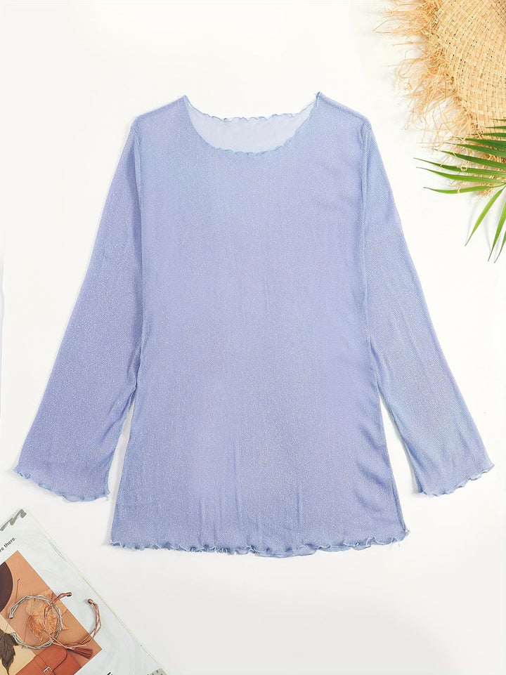 Damen Strandoberteil mit glitzerndem Material Echo Archiv