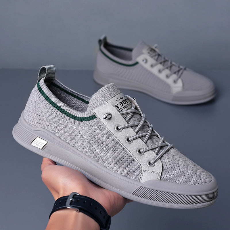 Herren Leichter gestrickter Low-Top-Sneaker mit sockenhaftem Schaft und dämpfender EVA-Sohle Echoarhiv