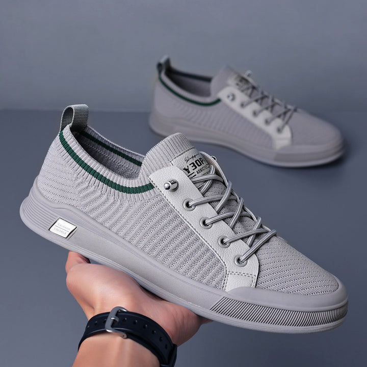 Herren Leichter gestrickter Low-Top-Sneaker mit sockenhaftem Schaft und dämpfender EVA-Sohle Echoarhiv