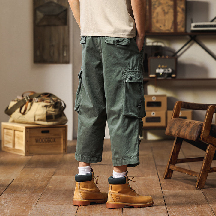Herren Cargo-Hose mit multifunktionalen Taschen und elastischem Bund Echoarchiv 1758210203