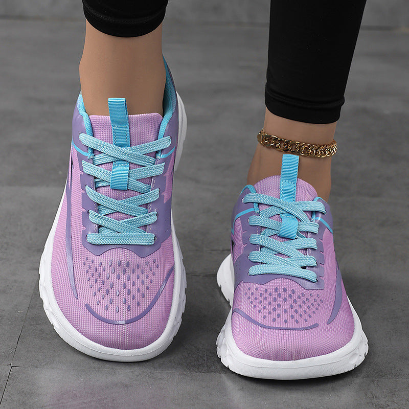 Damen Sportlicher Mesh-Sneaker mit gepolsterter Fersenstütze und griffiger Profilsohle – Névara