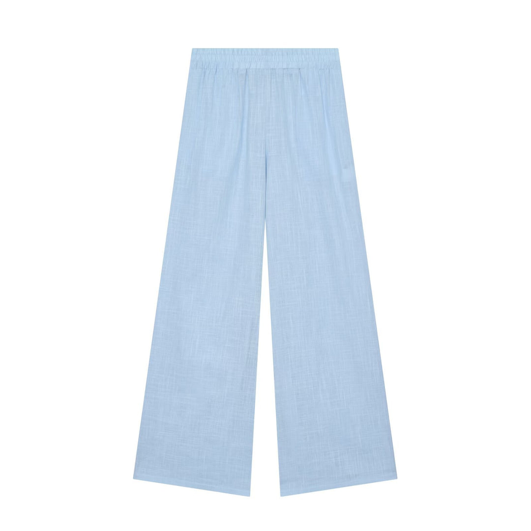 Damen Weite Palazzo-Hose in Leinenoptik mit elastischem Komfortbund Echo Archiv