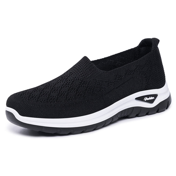 Damen nan gestrickter Slip-On Komfortwalker mit Memory-Fußbett, elastischem Sockeneinstieg und rutschfester Profilsohle Echo Archiv