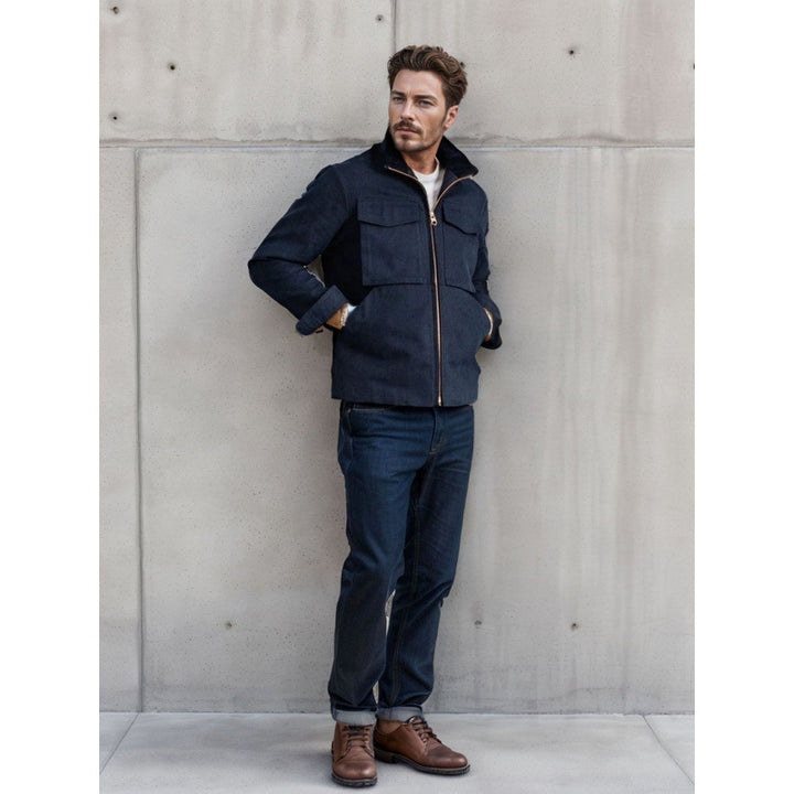 Herren modische Freizeitjacke mit funktionalen Taschen Echoarchiv