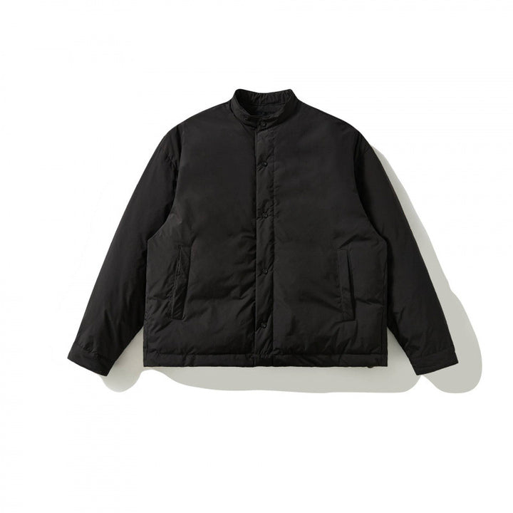 Unisex Boxy wattierte Kurzjacke mit Stehkragen und verdeckter Druckknopfleiste Echo Archiv