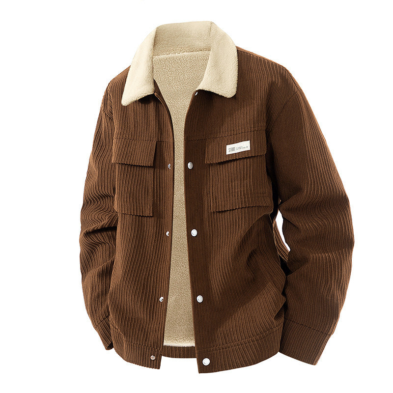 Männer Cordjacke mit Teddy-Futter Echo Archive