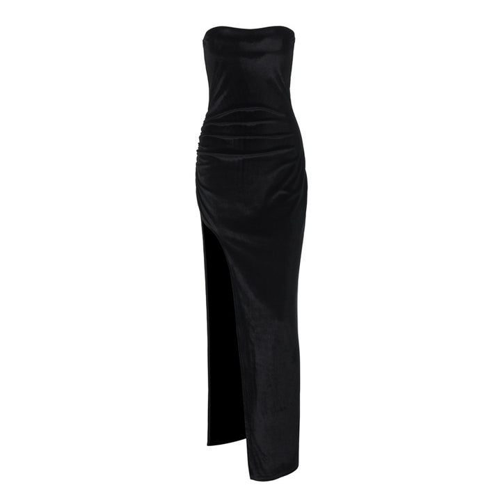 Damen Strapless Abendkleid mit eleganter Drapierung Echo Archiv