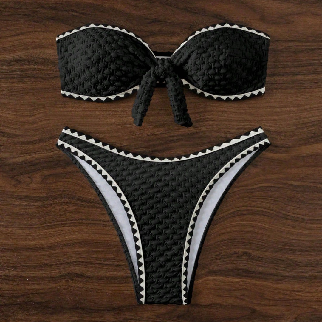 Damen Bandeau Bikinis mit einzigartiger Struktur Echo Archiv
