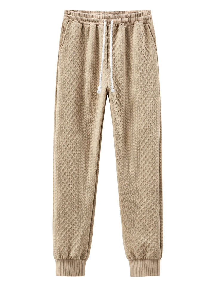 Herren bequeme Sweatpants mit innovativem Strukturdesign und verstellbarem Bund Echoarchiv
