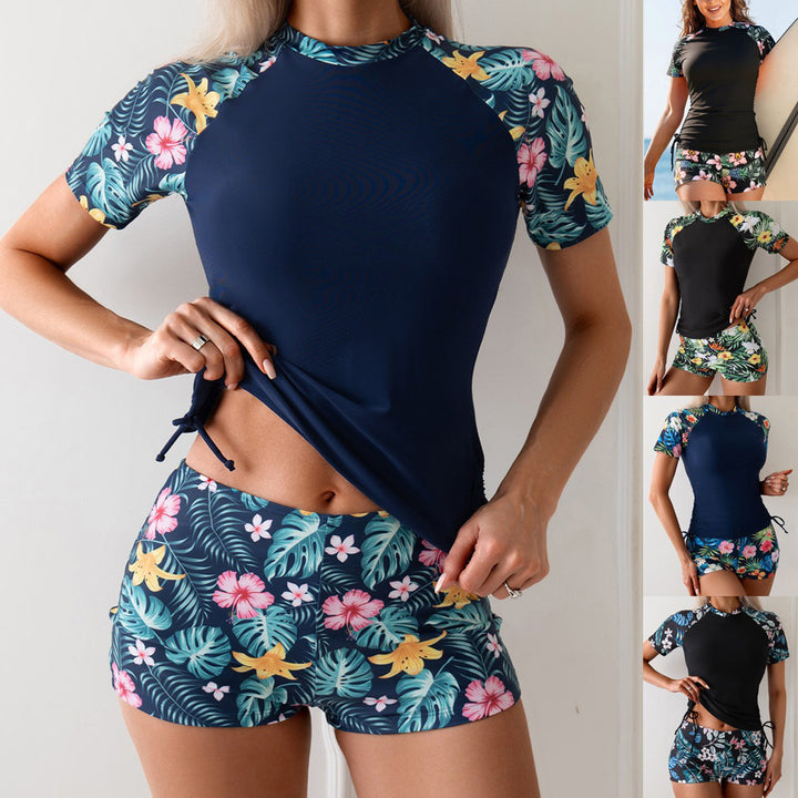 Damen Surf- und Sportanzug mit floralen Akzenten Echo Archiv