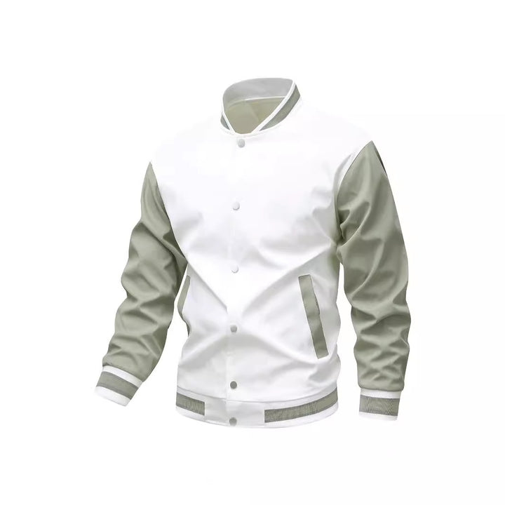 Herren Collegiate-Bomberjacke im Varsity‑Stil mit Kontrastärmeln Echoarchiv
