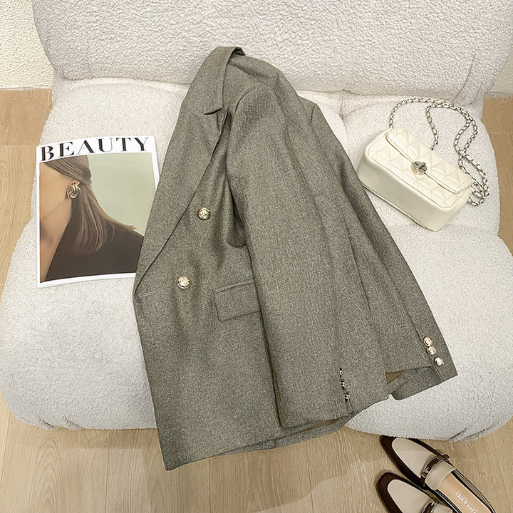 Damen Moderner Doppelt Knopfgesteckter Blazer Echo Archiv