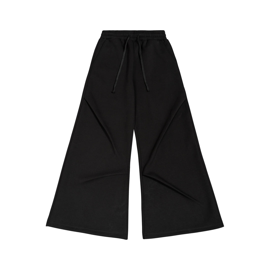 Damen Weite High‑Waist Sweathose mit elastischem Bund, Kordelzug und weitem Bein Echo Archiv