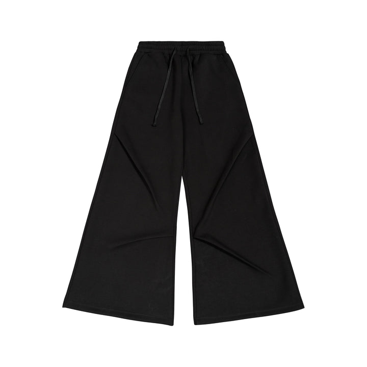 Damen Weite High‑Waist Sweathose mit elastischem Bund, Kordelzug und weitem Bein Echo Archiv