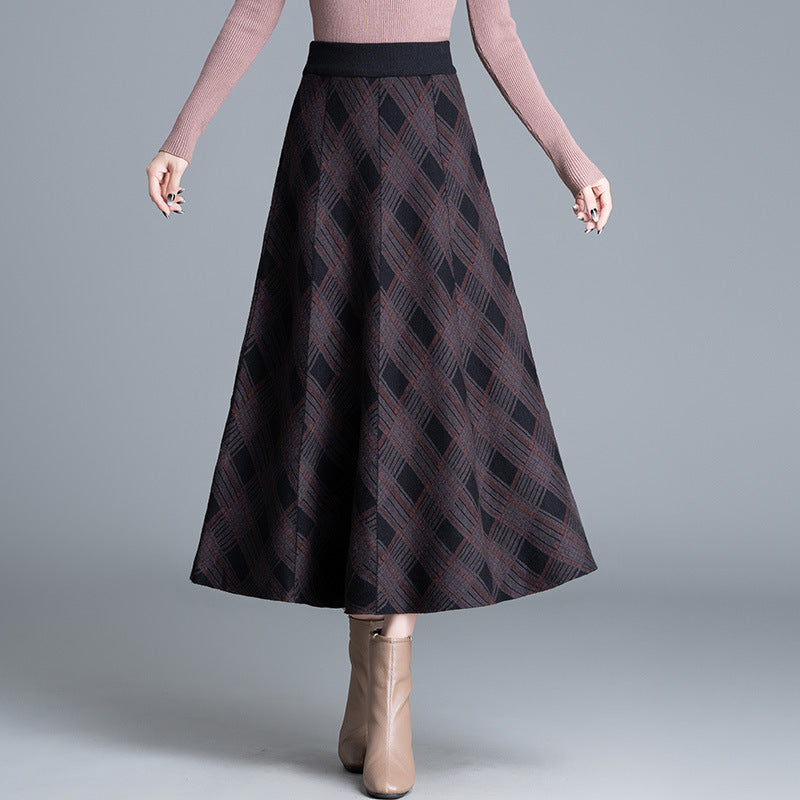 Damen Eleganter, plissierter Maxirock Echo Archiv