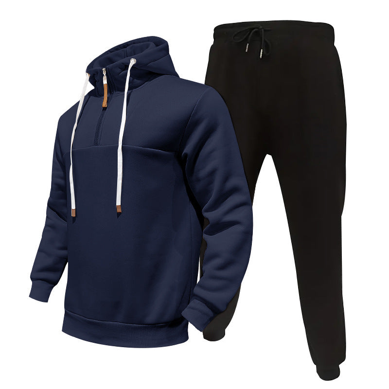 Herren lässiges Kapuzenpullover- und Cargo-Hosen-Set Echoarchiv