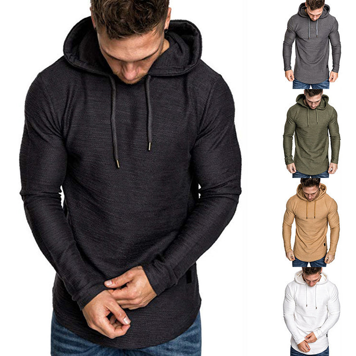 Herren Kapuzenshirt mit modernem Strukturdesign und bequemer Passform Echoarchiv