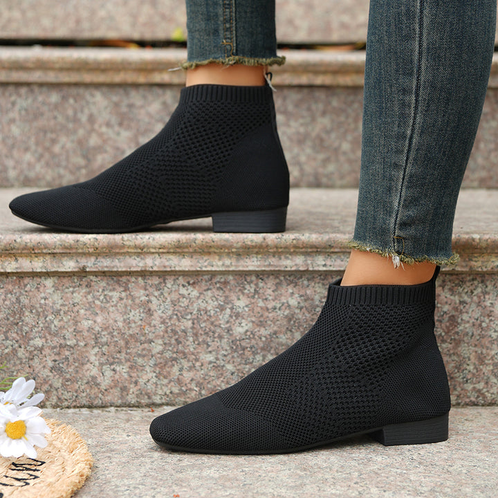 Damen nan gestrickte Sock-Boots mit elastischem Schaft, gepolsterter Innensohle und rutschfester Leichtsohle Echo Archiv