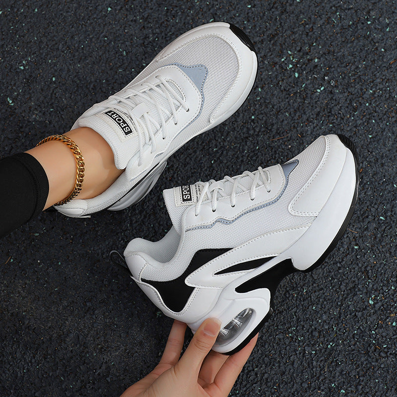 Damen nan luftgepolsterte Plateau-Sneaker mit sichtbarer Fersenluftkapsel und atmungsaktivem Mesh Echo Archiv