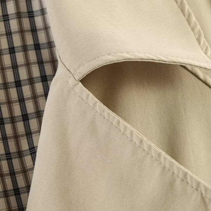 Damen Kurzer Trenchcoat mit Kordelzug-Taillierung Echo Archiv