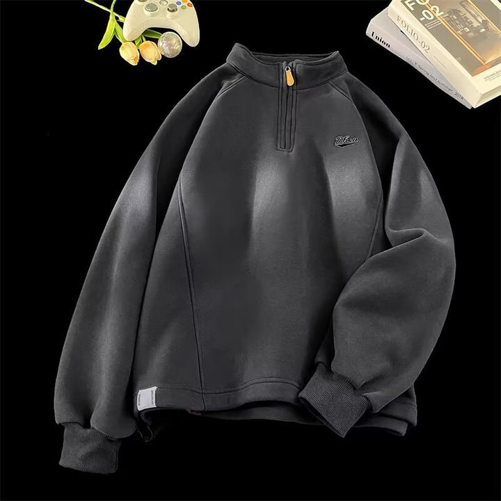 Damen Urbaner Fleece-Pullover mit Stehkragen Echoarchiv