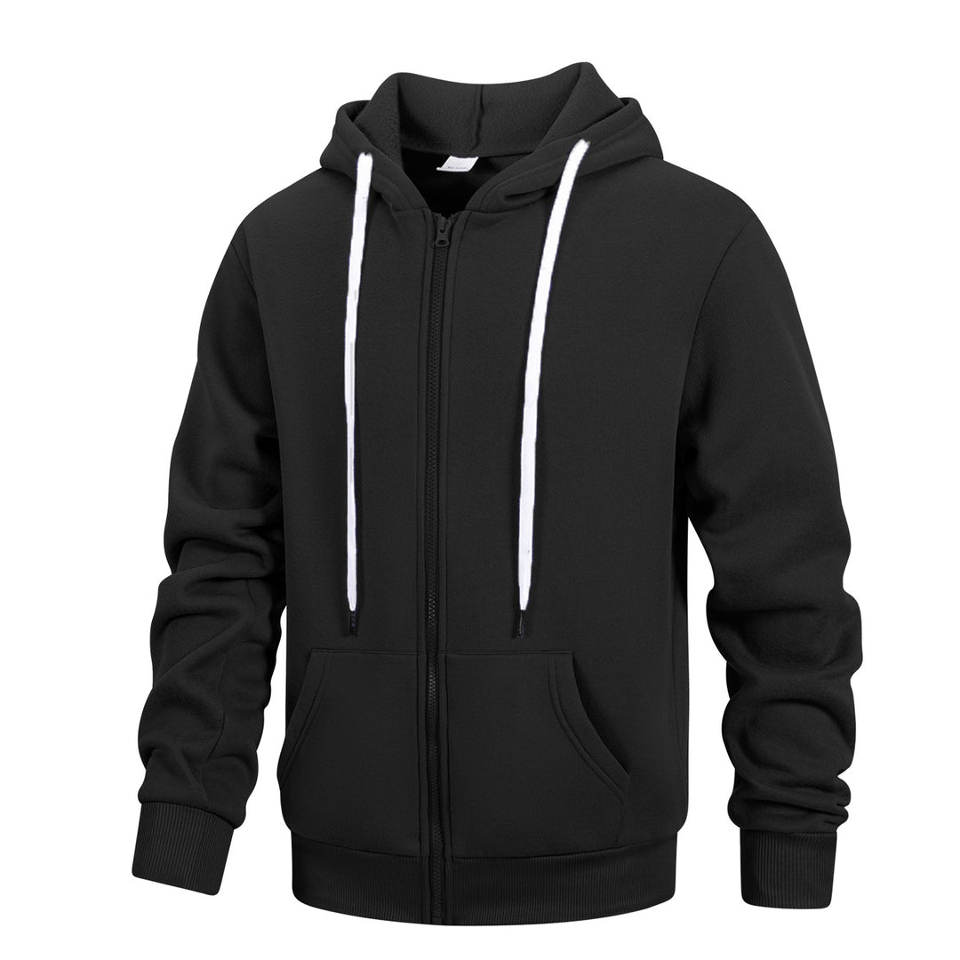 Herren Kapuzen‑Sweatjacke mit durchgehendem Reißverschluss, Kängurutaschen & weichem Futter Echo Archiv